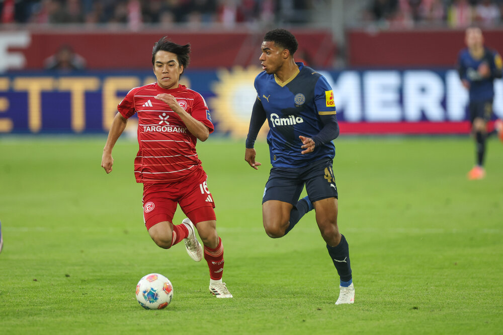 Satoshi Tanaka von Fortuna Düsseldorf steht als möglicher Transfer beim FC Schalke 04 im Fokus. Foto: RHR-FOTO